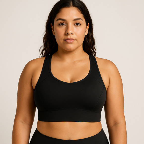 Lululemon AirSupport Bra *High Support, C-DDD Cups Black/Asphalt - Size 34DD - Picture 1 of 11